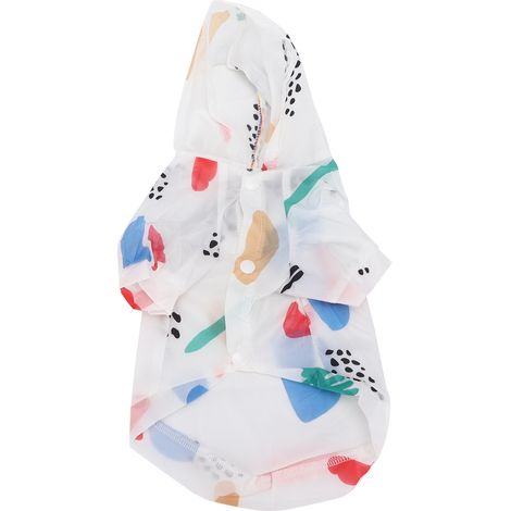 Vêtements anti-soleil pour animaux de compagnie, protection solaire en polyester avec imprimé de fruits pour animaux de compagnie (plusieurs couleurs S) (1/5)
