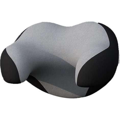 Appui-tête en forme de U pour voiture, coussin en mousse à mémoire, repose-cou, gris foncé (1/5)