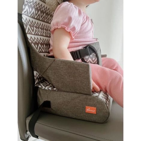Rehausseur pour enfants - DREAMBABY - ON-THE-GO - Portable avec compartiments de rangement - Léger, compact et facile a transp (1/4)