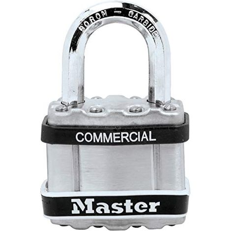Masterlock  Lucchetto con serratura a cilindro  corpo in (1/4)