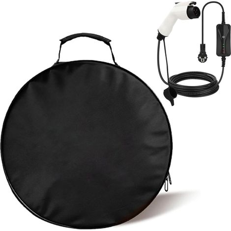 EV Cable Bag, Sac de Câble de Charge EV, Sac Organisateur pour Câbles, Sacs Câble Voiture Electrique EV Câble,Sacs de Rangement pour Câbles de Charge EV, 36x8cm (1/5)
