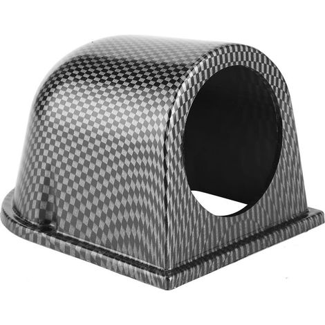 1 Support de montage tableau de bord, 52mm, fibre de carbone, ABS, noir, pour compteur automobile (1/5)