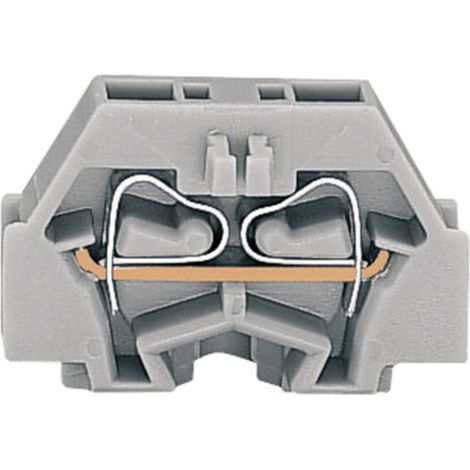 Borne d'extrémité WAGO 260-301 5 mm ressort de traction Affectation: L gris 1 pc(s)