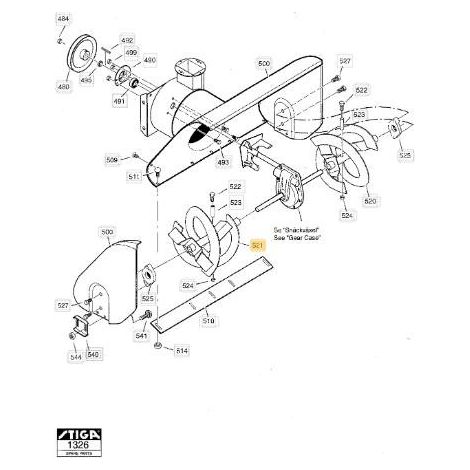 COCLEA DX 866 - 928 - 1174HST - 966D ORIGINALE STIGA - 1812-1454-01