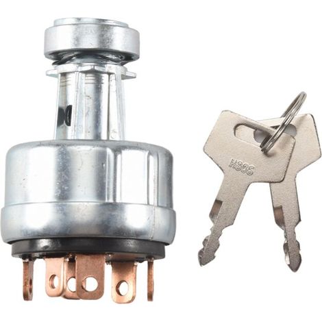 1700100023 1700100052 H806 Interrupteur D'Allumage avec 2 CléS pour Takeuchi Pelle Cylindre de Serrure (1/4)