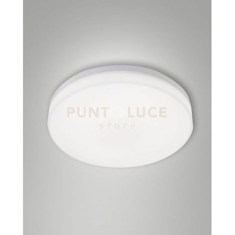 TRIGO PLAFONIERA BIANCA D.28CM A LED 27W 3000K 2500LM IP65