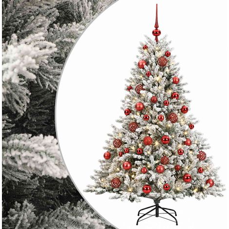 vidaXL Albero di Natale artificiale con palline 120 cm 150 LED (1/5)