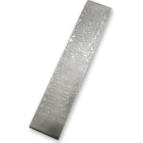 Lame vierge en acier Damas pour couteau DIY, barre motif trempé