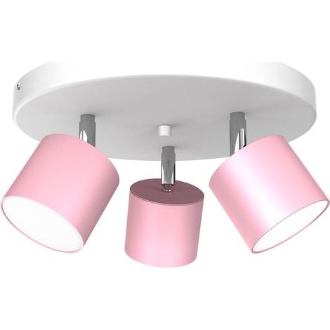 Plafoniera Milagro Dixie 3 luci GX53 20W rosa Ø30cm (1/5)