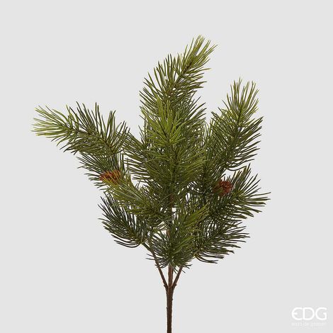 EDG Enzo De Gasperi Cespuglio di Pino Artificiale con Pigne Green H45 cm – Decorazione di Natale (1/3)