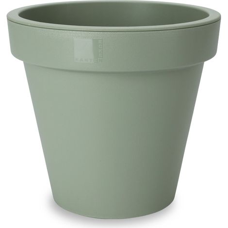Kunststoff Pflanzkübel XXL rund - Ø 58 cm / hellgrün - Blumenkübel für Außen und Innen - Garten Pflanztopf Blumentopf Pflanzgefäß Übertopf