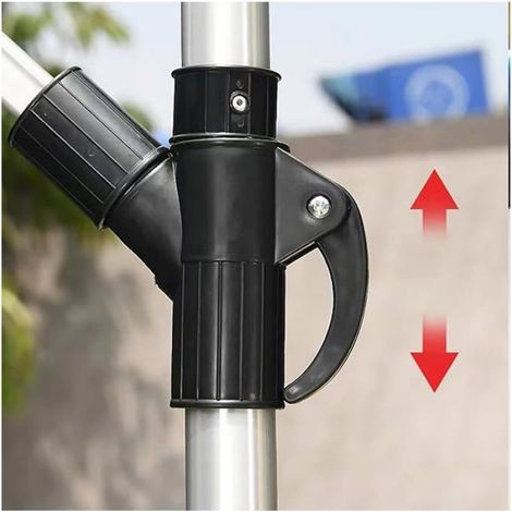 Poignée Fixe de Levage pour Parasol Déporté, Pièce de Rechange en Plastique Noir, Accessoire de Parasol de Jardin Terrasse Balcon (1/5)