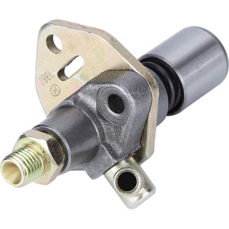 Pompe à Injection de Carburant Haute Performance avec Solénoïde pour le Cultivateur Miniature Moteur Refroidi - Type B, Aluminium, Installation, Accessoire de Remplacement (B) (1/4)