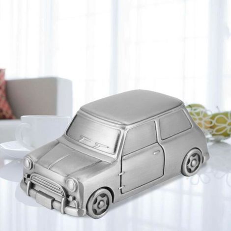 pair Mini Tirelire Vintage En Alliage Voiture Tirelire Pièce Économiser Pot Enfants Pour Maison Decor Cadeau