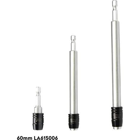 Jeu de 3 adaptateurs porte douille, Porte Embouts Magnétique Extension, Porte-embouts magnétique pour tournevis, Vissage Tournevis Tige Hexagonal, 60mm, 150mm, 300mm (1/3)
