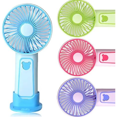 TrAdE Shop Traesio - Ventilatore Portatile Con Supporto Telefono Cellulare A Batteria Ricaricabile Tx-265 - (1/3)