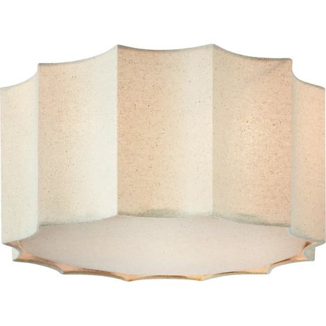 Plafonnier led abat jour plisse beige design floral 35 cm - markslojd - olea 224314265 (1/3)