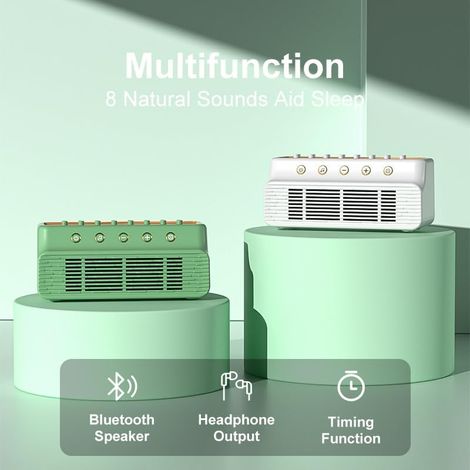 MDUGEnceinte Bluetooth pour dormir avec bruit blanc et ambiances naturelles, réglage du son (1/5)