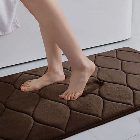 Tapis de sol moelleux FloHua en soldes de Noël - Adaptés à la chambre, au salon, à la salle de bain et à la cuisine - Absorbants, antidérapants et lavables en machine (1/5)