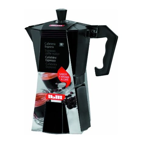 Macchina da caffè ibili 612206 alluminio 6 tazze