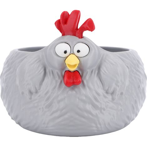 Bol en résine en forme de poulet amusant, panier à œufs mignon, bonbonnière, décoration de cuisine pour les collations, les desserts et les biscuits (1/5)