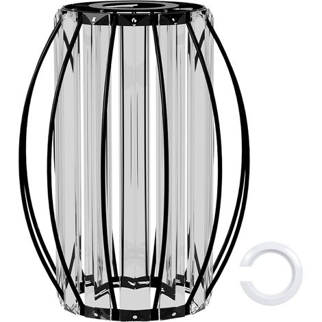 Emitto Crystal Ceiling Light Shade Pendant Lamp Shade Table Floor Lamps Black