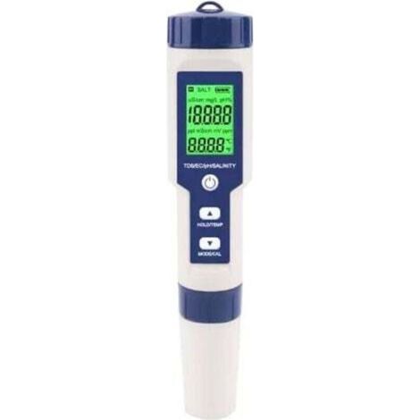Swimming pool salinity tester, 5-in-1 digital seawater salinity tester, IP67 waterproof test kit (1/4)