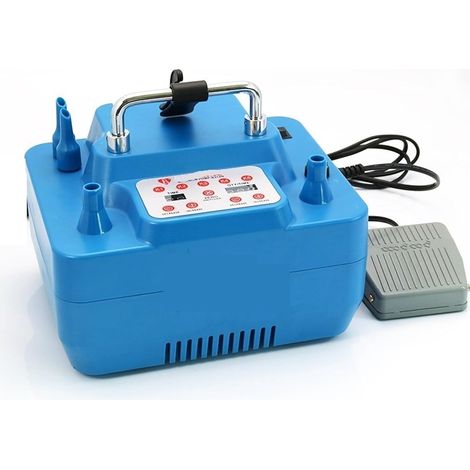 Pompe à ballon électrique 800W avec minuterie gonfleur professionnel à deux trous avec fonction de mémoire interrupteur pied 800W (1/5)