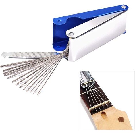 Outil de ponçage pour guitare, basse, ukulélé, sillet, chevalet, limes de ponçage pour guitare électrique et acoustique (1/4)
