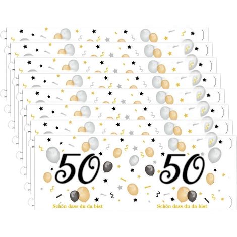 8 Décoration de table,Lanterne en plastique,Bougie chauffe-plat,Anniversaire 50 ans,Noces d'or(Q3 : Nouveaux produits pour le mois d'août) (1/5)