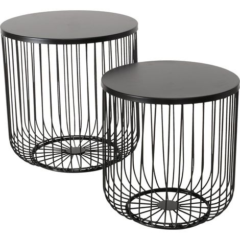 Metalltische, 41–47 cm, CINDY, 2er Set (1/5)