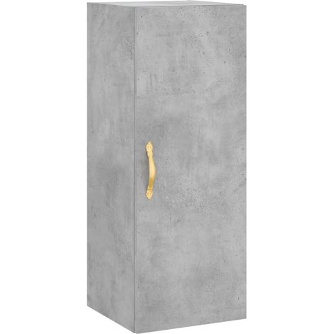 Maison Exclusive - Armario de pared gris hormigón 34,5x34x90 cm (1/5)