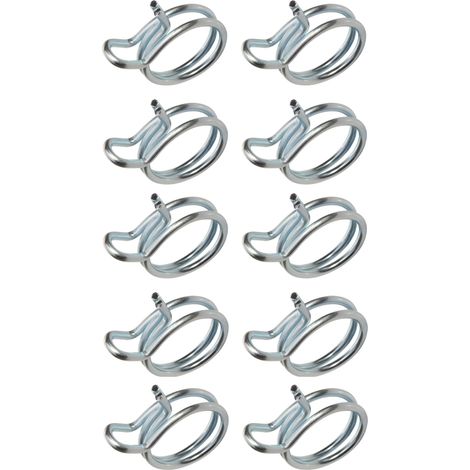 Cyclingcolors – Lot de 10 colliers de durite clip 3mm x 6mm – Tuyau carburant essence pour tondeuse et tracteur – Acier durable