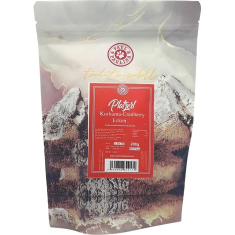 Biscotti con ricotta, mirtilli rossi e curcuma 200 g snack per cani Paul & Paulina (1/5)