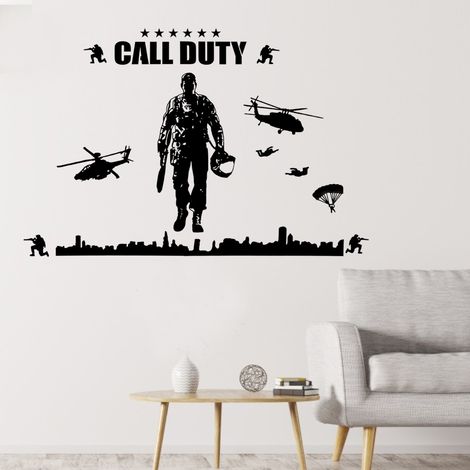 Wandtattoos im Soldatenmotiv für Schlafzimmer – DIY-Aufkleber zum Selbermachen, selbstklebend, Dekoration für Zuhause und Partys (1/5)