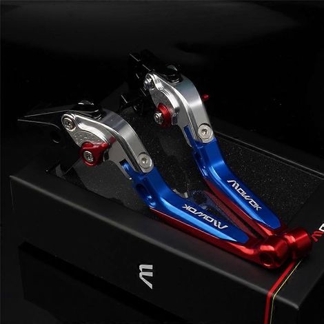 GSX250 GSX250R GW250 DL250 klaxon de frein modifié, tringle d'embrayage (argent, bleu, rouge) (1/5)