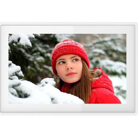 Denver PFF-1021WHITE marco fotográfico digital Blanco 25,6 cm (10.1") Pantalla táctil Wifi (1/5)