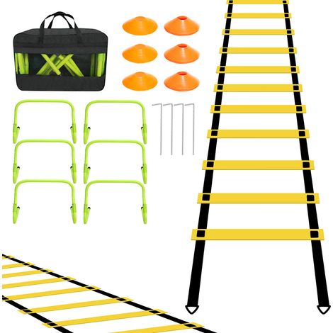 Wolketon Accesorios entrenamiento fútbol Vallas de coordinación Escalera de coordinación Escalera de agilidad Vallas de coordinación (1/5)