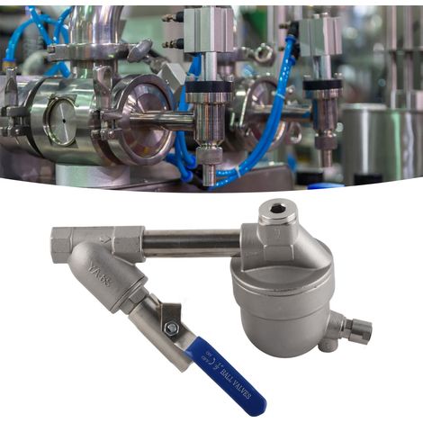 Vanne de purge automatique sans consommation d'air, compresseur d'air antigel et antidéflagrant, réservoir d'air, purgeur automatique en acier inoxydable, filtre YA-S6+ (1/5)