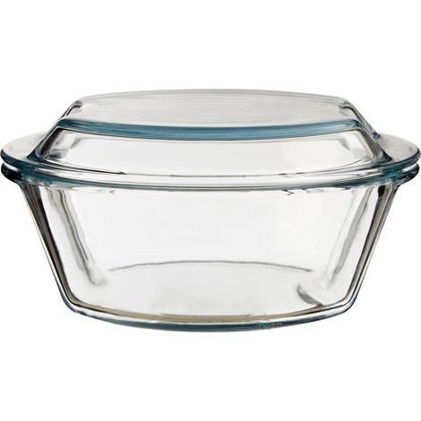 Premier Housewares Large Round Glass Casserole Dish (1/3)