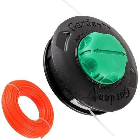 Carrete de repuesto universal para hilo de desbrozadora, rosca izquierda M10 x 1.25, para desbrozadoras automáticas con hilo de 30 m x 2,4 mm.