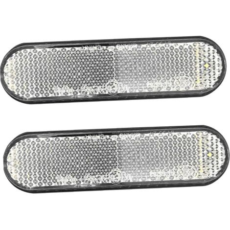 2 Pièces Feu Latéral Clignotant Arrière Led Réflecteur Feu De Stop Feux De Position Blanc