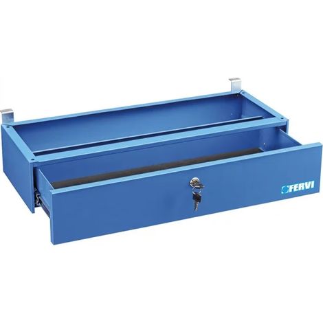 Fervi B017/C Cassetto per banco in acciaio con serratura