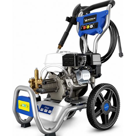 MECAFER Nettoyeur Haute Pression Thermique 475414 Honda GP160 4 temps 4.8 CV 163cc 240 bar Debit 690 L par h Poids 30 kg Grandes Roues Garantie 2 ans (1/5)
