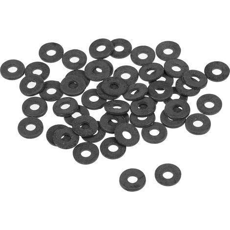 Rondelle plate en nylon 8mm OD 3mm ID 1mm épaisseur pour tuyau de robinet tuyau d'eau 50Pcs (1/3)