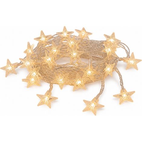 Guirlande LED Étoiles Blanc Chaud, 100 m 800 LED, Branchement Secteur, 8 Modes, Décoration de Noël Extérieure (1/5)
