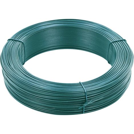 Alambre de atar vallas acero verde ennegrecido 250 m 0,9/1,4 mm vidaXL