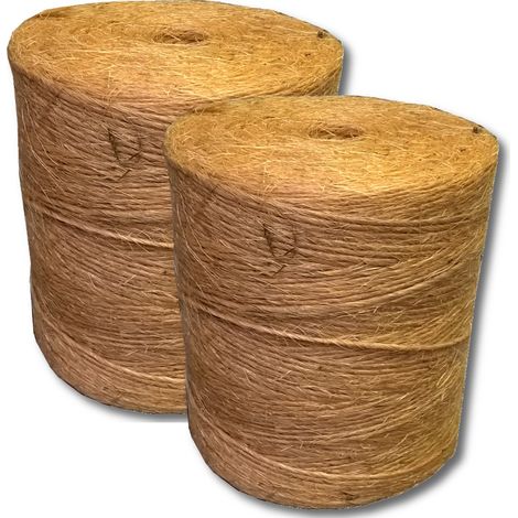 Sisal ficelle de presse 200m/kg ficelle de liage fil cordon corde ficelle de presse 1 rouleau de 1 800 m