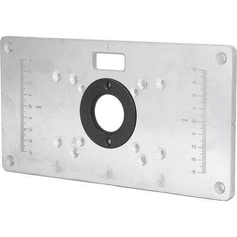 Plateau rabattable multifonctionnel universel pour machine à rogner, plaque d'insertion pour table de défonceuse à travail du bois (1/5)