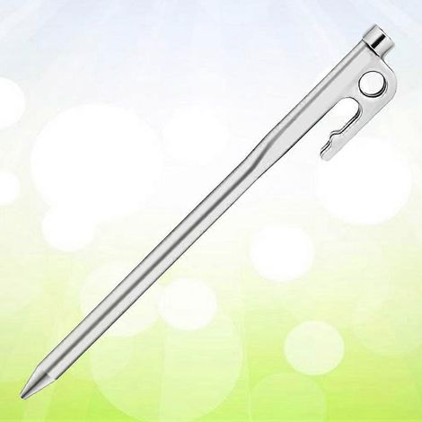 Piquet de tente robuste en acier massif pour le camping en plein air (1/4)